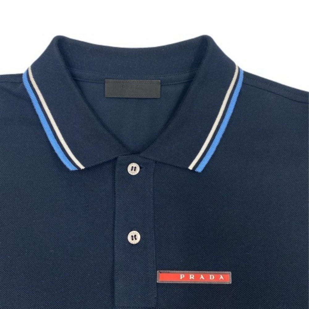 Men’s Prada navy blue polo